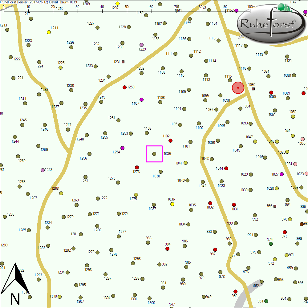 Detailkarte zu Baum 1039