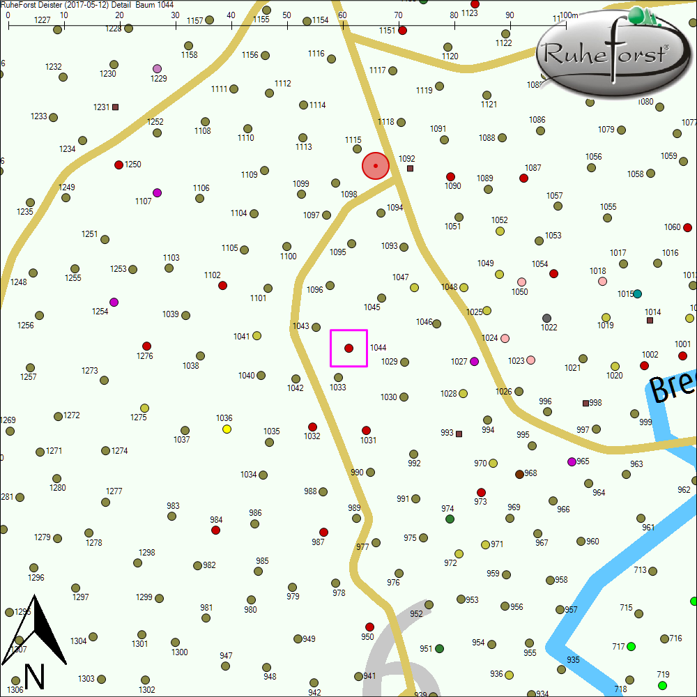 Detailkarte zu Baum 1044