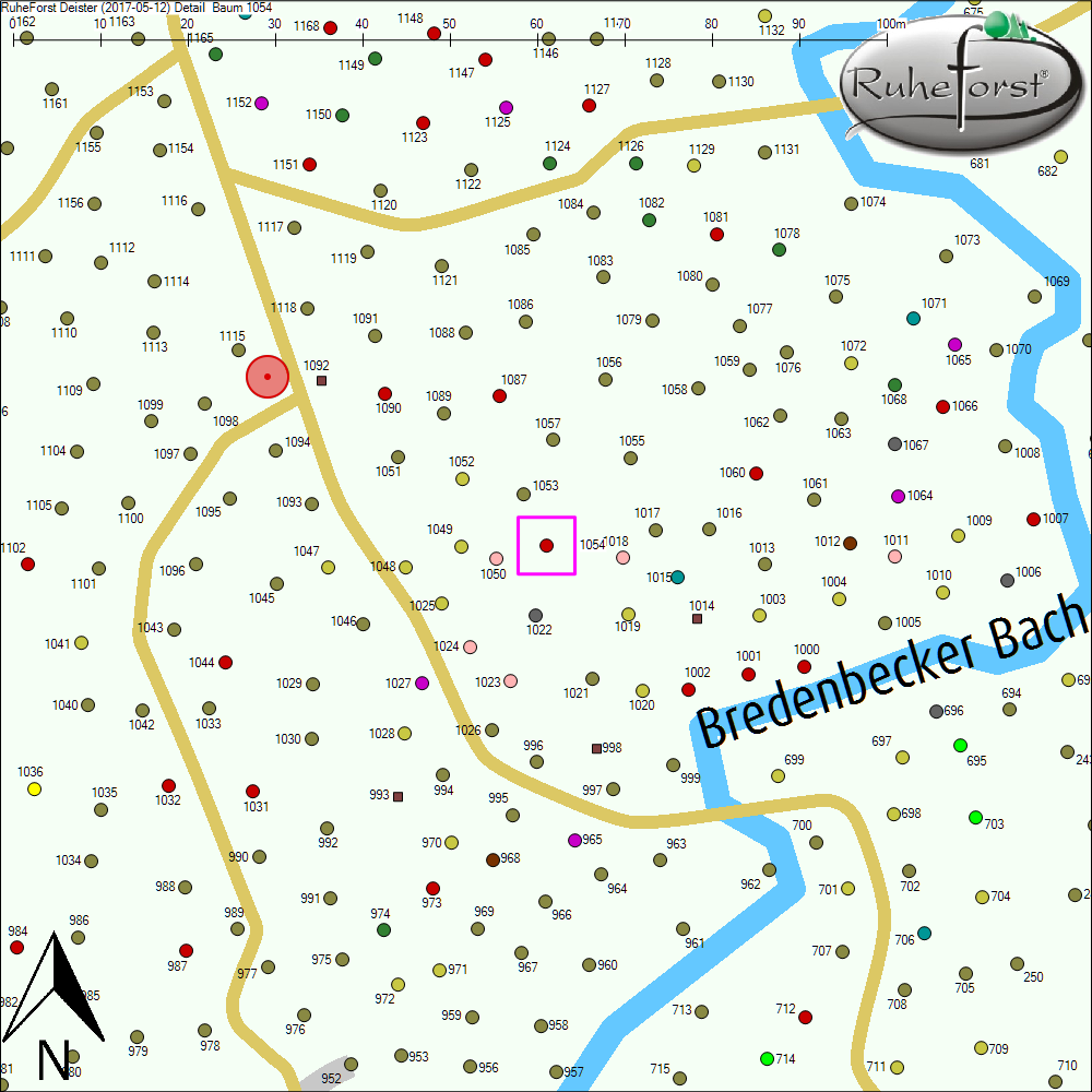 Detailkarte zu Baum 1054