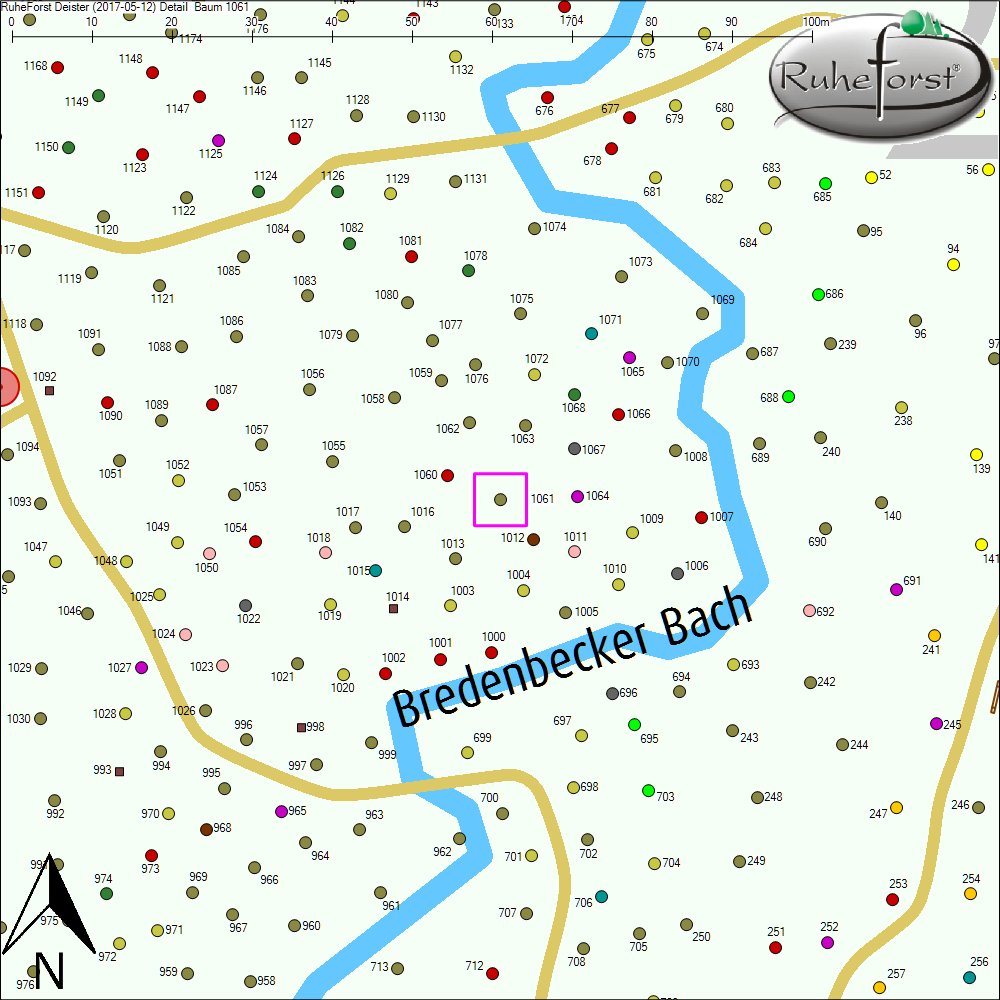 Detailkarte zu Baum 1061