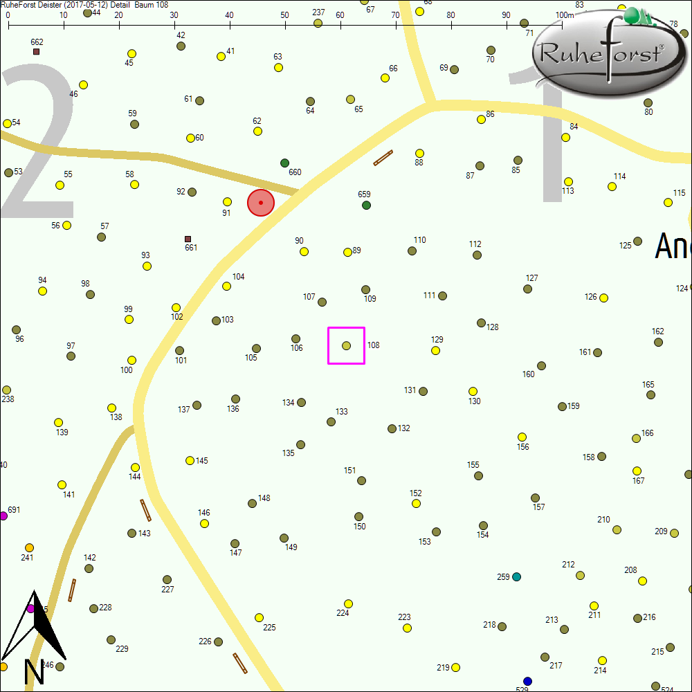 Detailkarte zu Baum 108