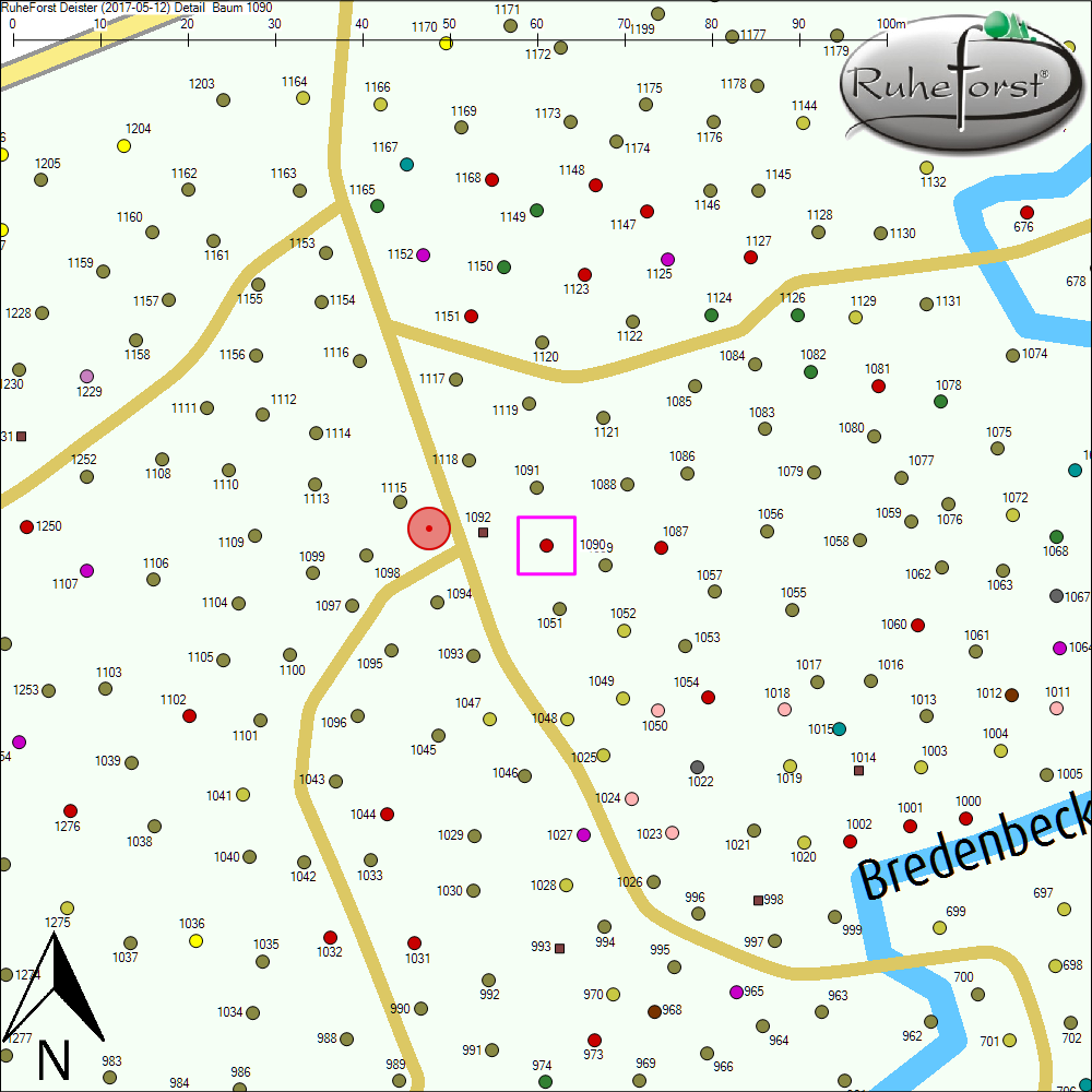 Detailkarte zu Baum 1090