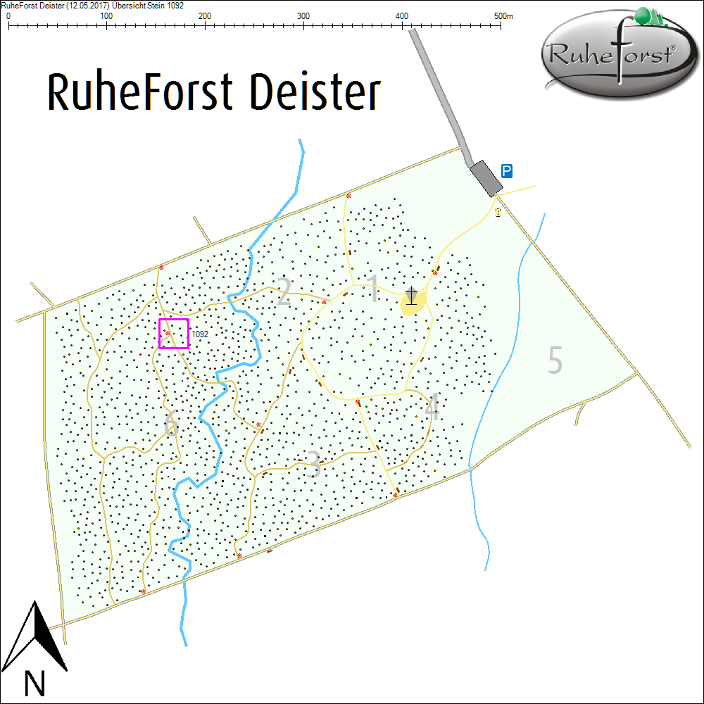 &Uuml;bersichtskarte zu Stein 1092