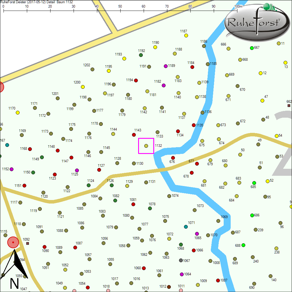 Detailkarte zu Baum 1132