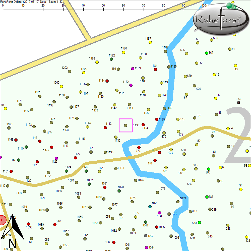 Detailkarte zu Baum 1133