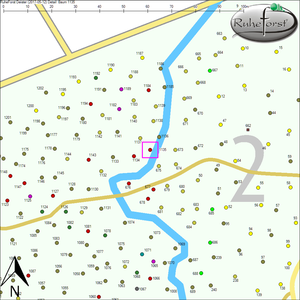 Detailkarte zu Baum 1135