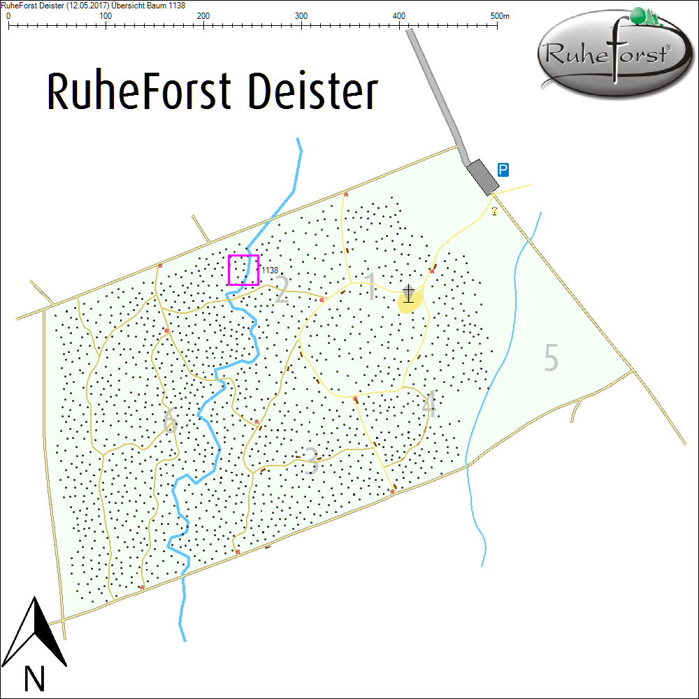&Uuml;bersichtskarte zu Baum 1138