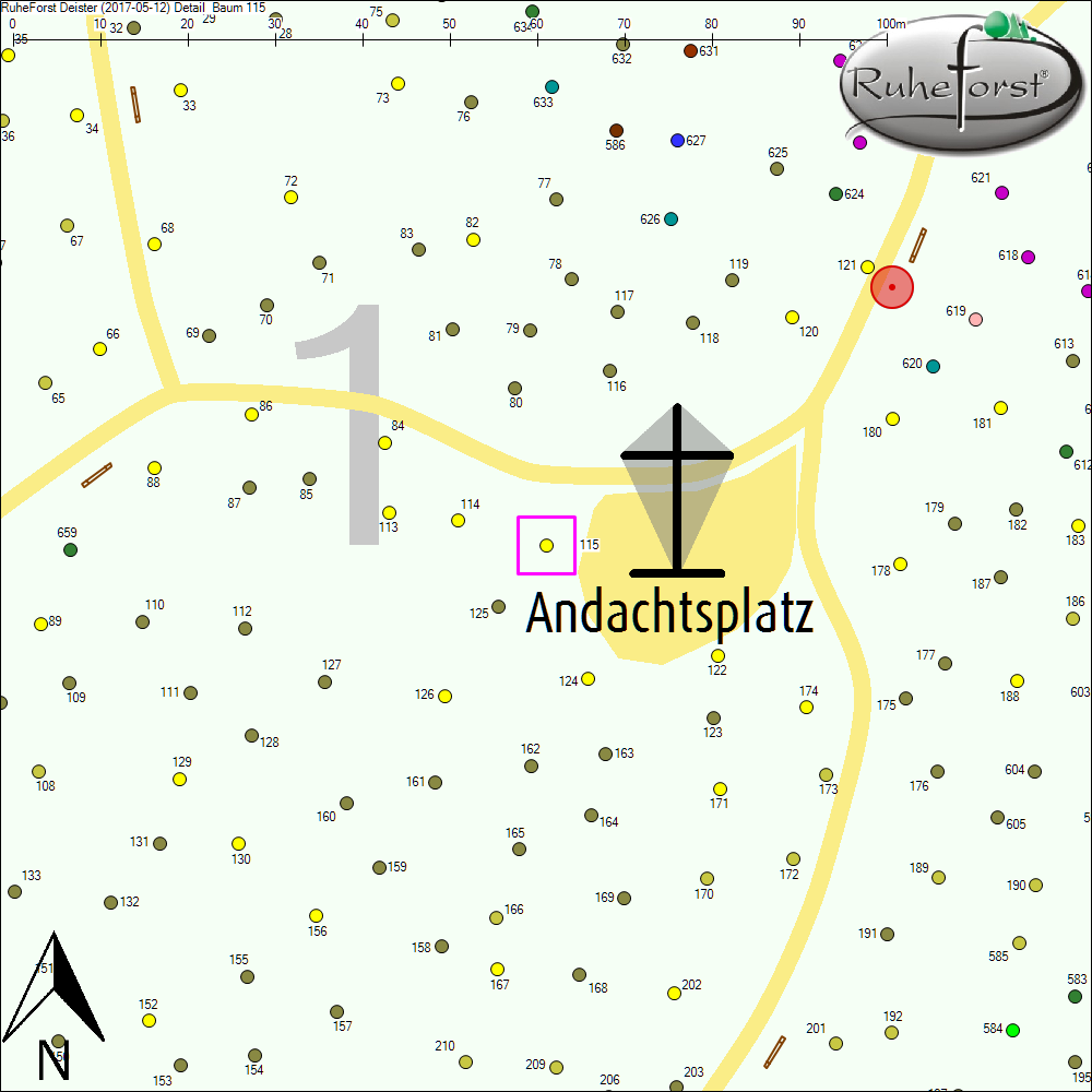 Detailkarte zu Baum 115