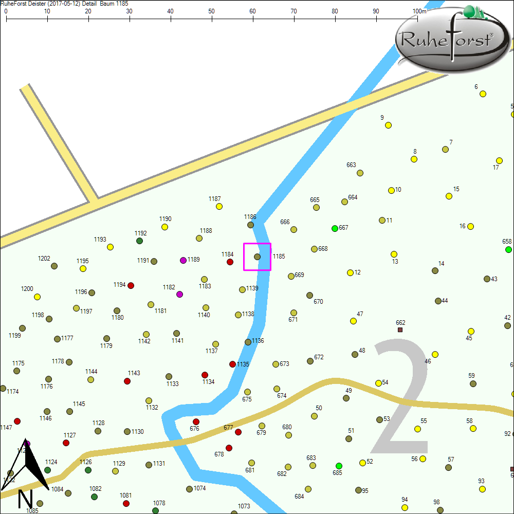 Detailkarte zu Baum 1185