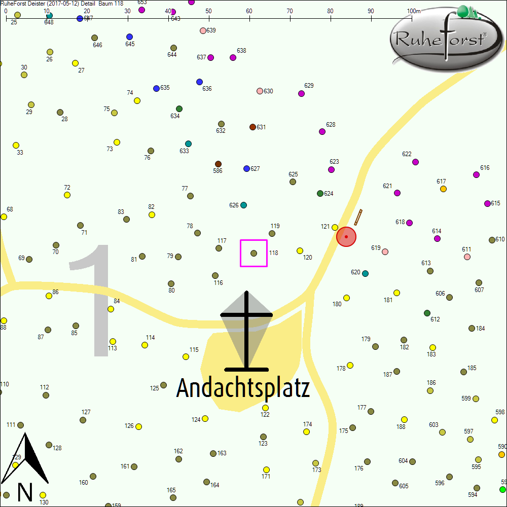 Detailkarte zu Baum 118
