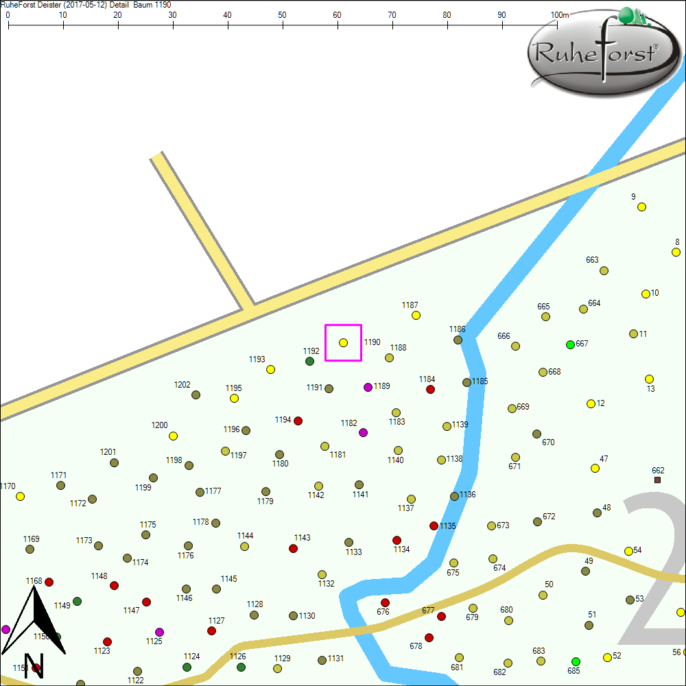 Detailkarte zu Baum 1190
