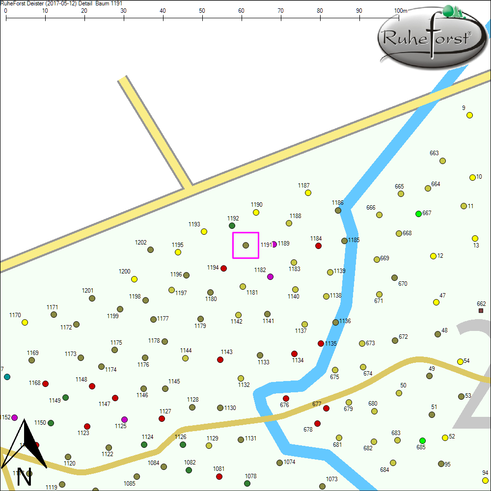 Detailkarte zu Baum 1191