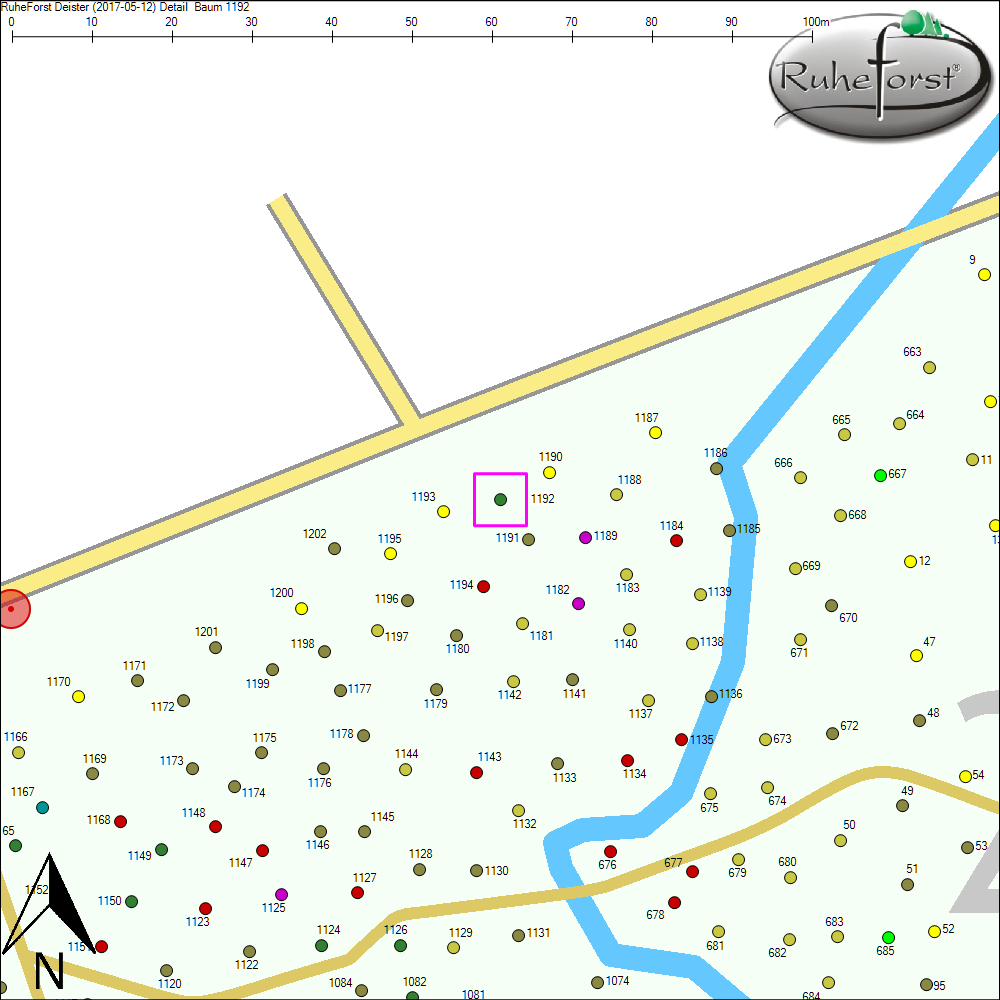 Detailkarte zu Baum 1192
