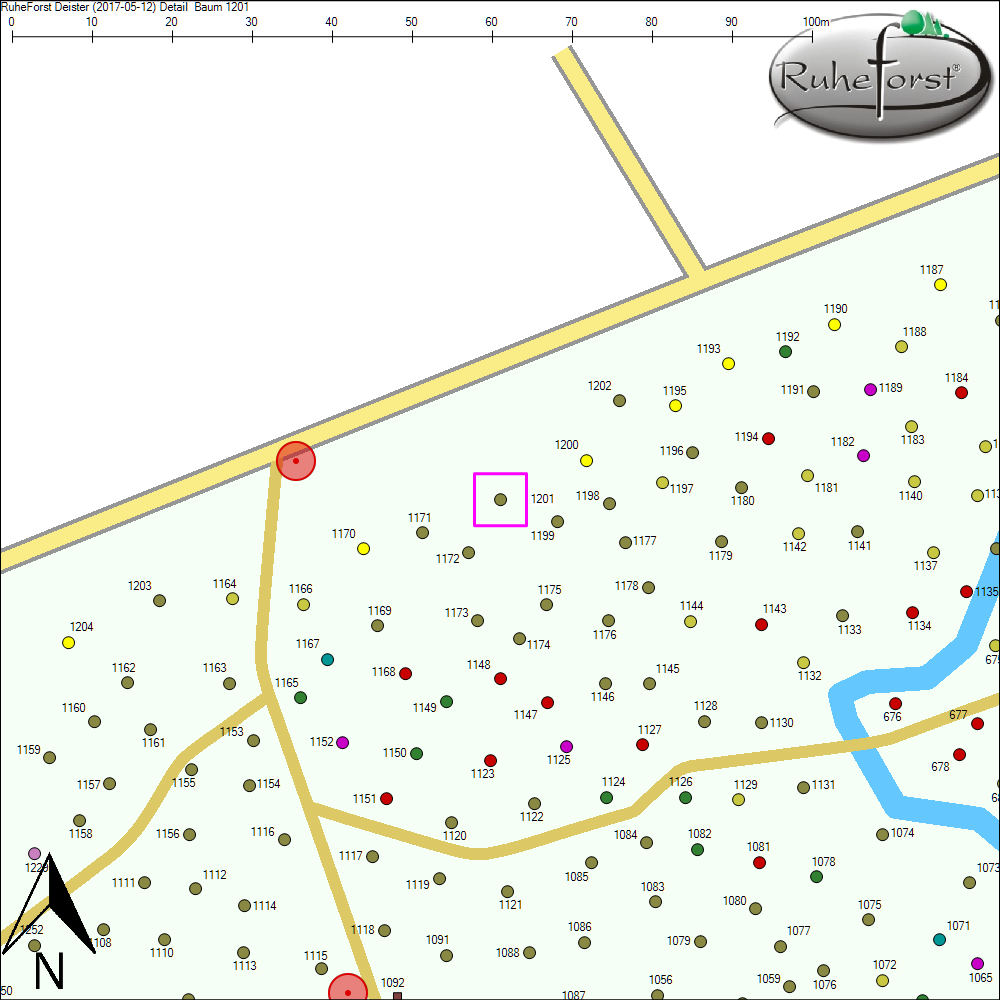 Detailkarte zu Baum 1201