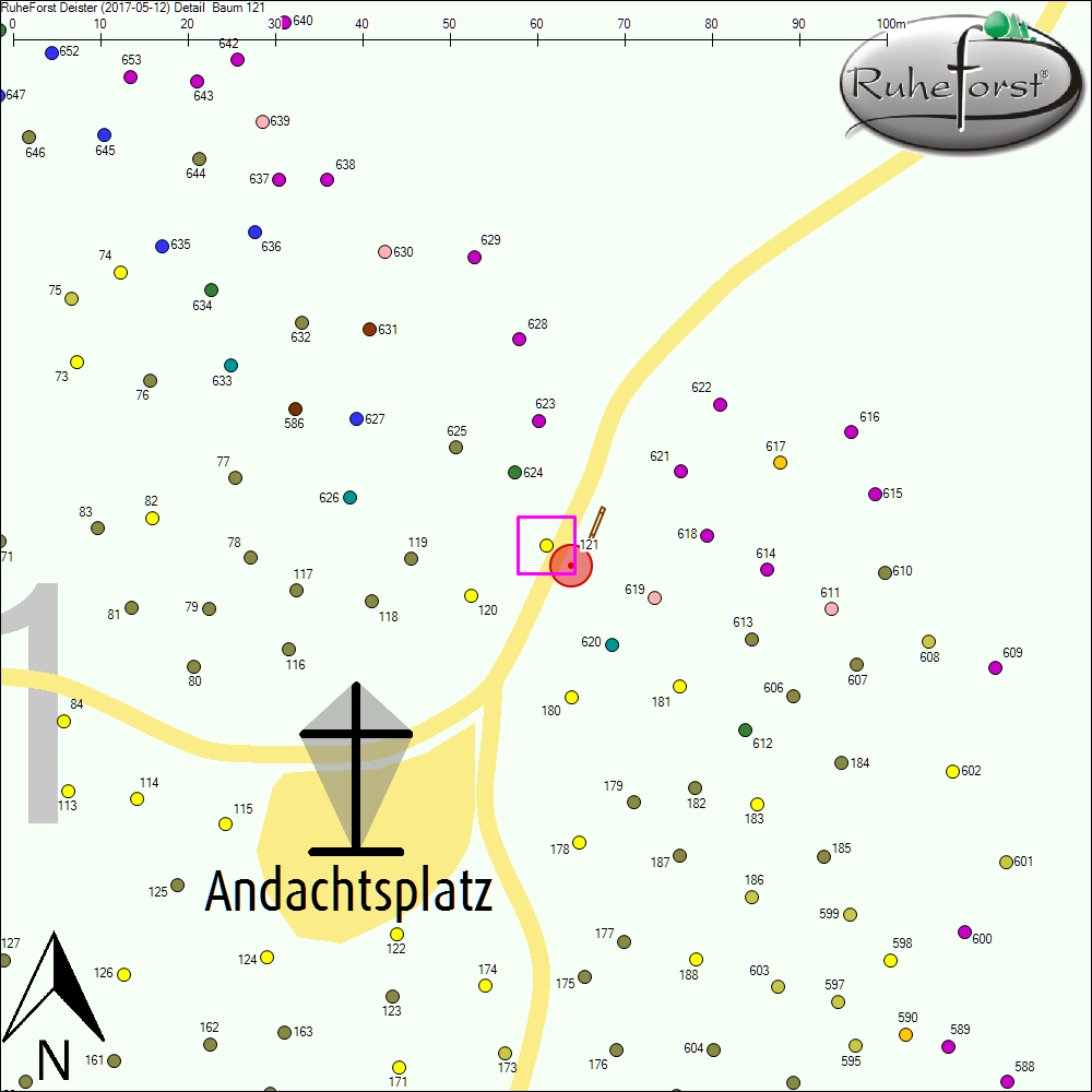 Detailkarte zu Baum 121