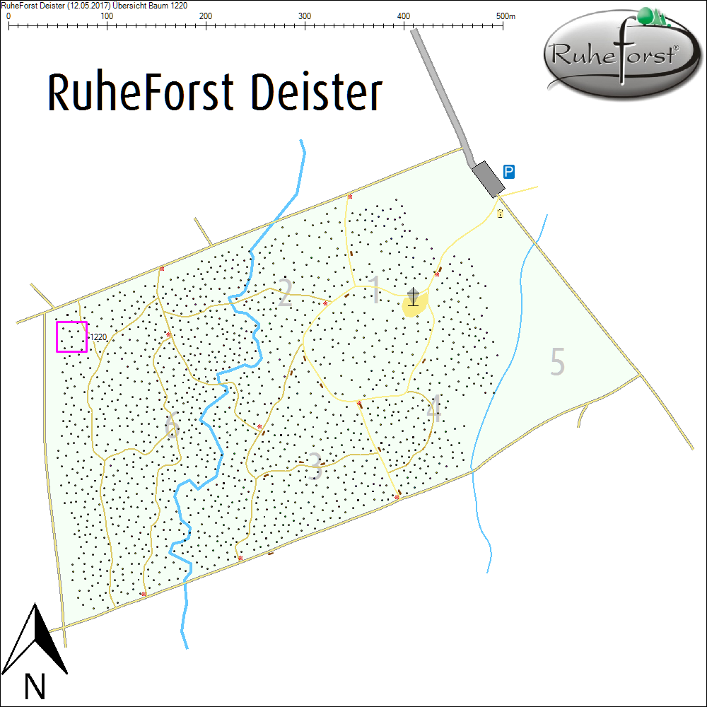 &Uuml;bersichtskarte zu Baum 1220