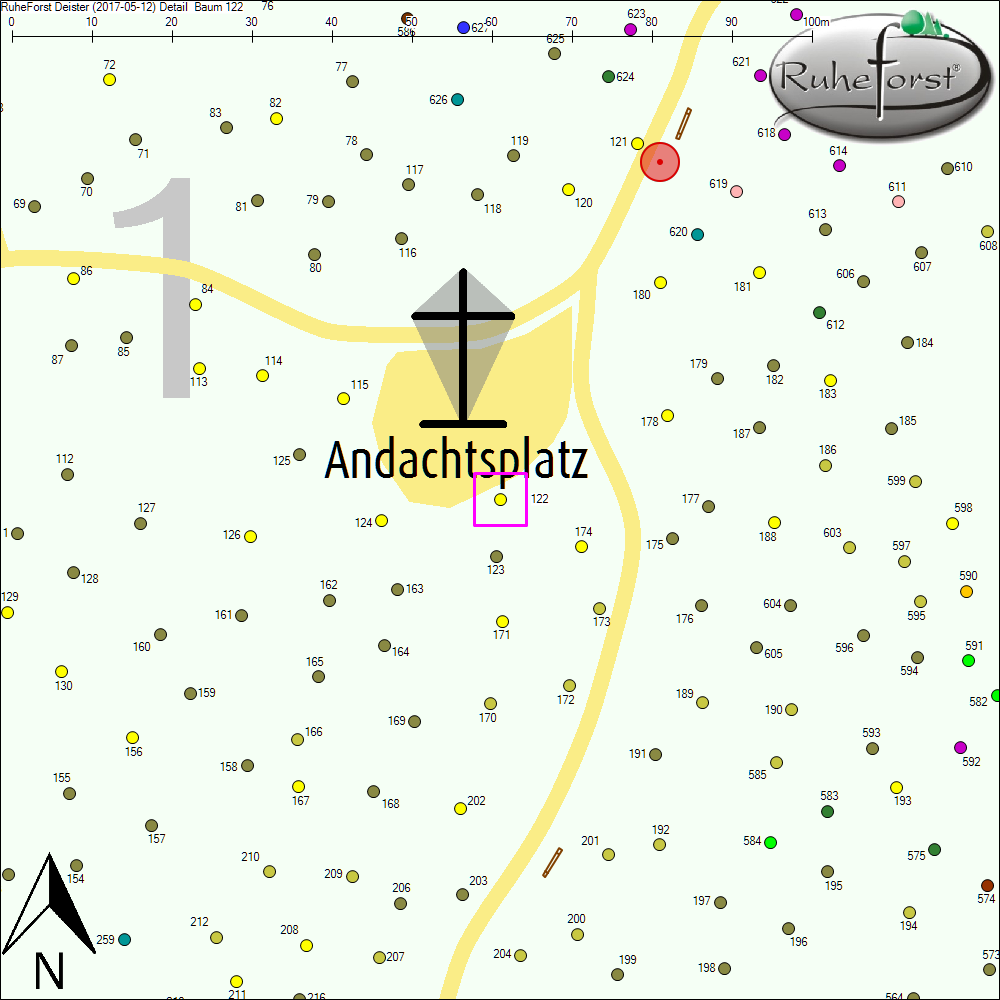 Detailkarte zu Baum 122