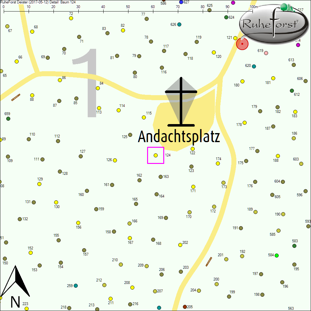 Detailkarte zu Baum 124