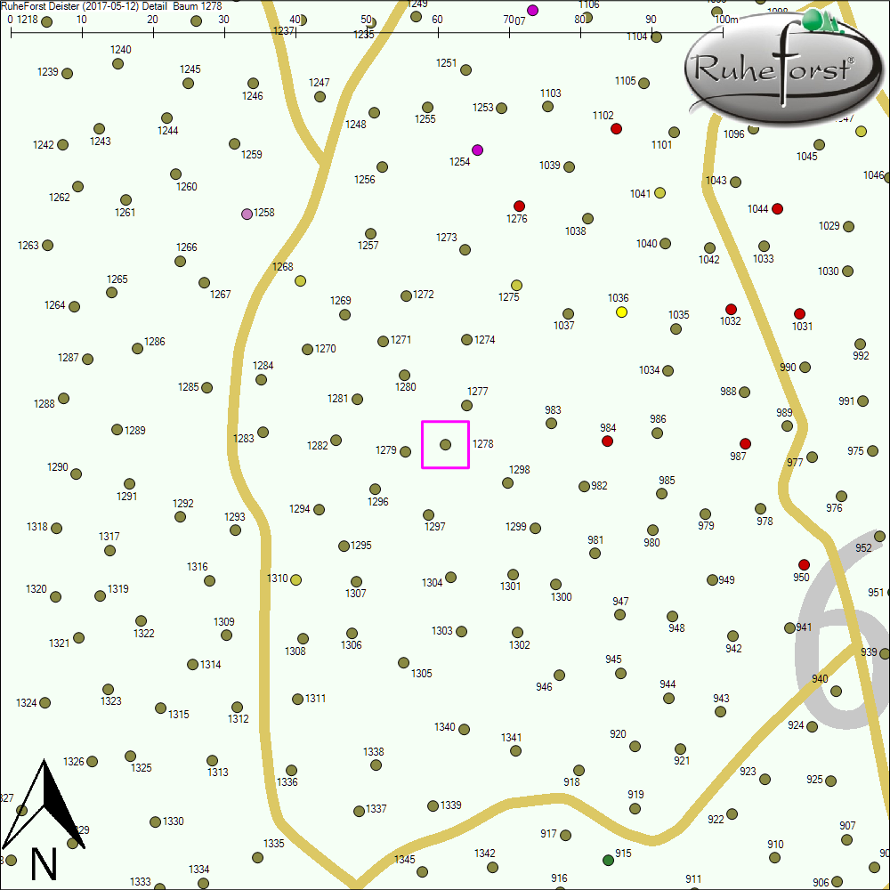 Detailkarte zu Baum 1278