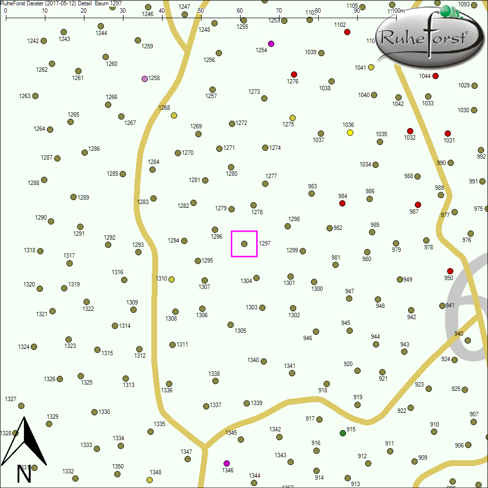 Detailkarte zu Baum 1297