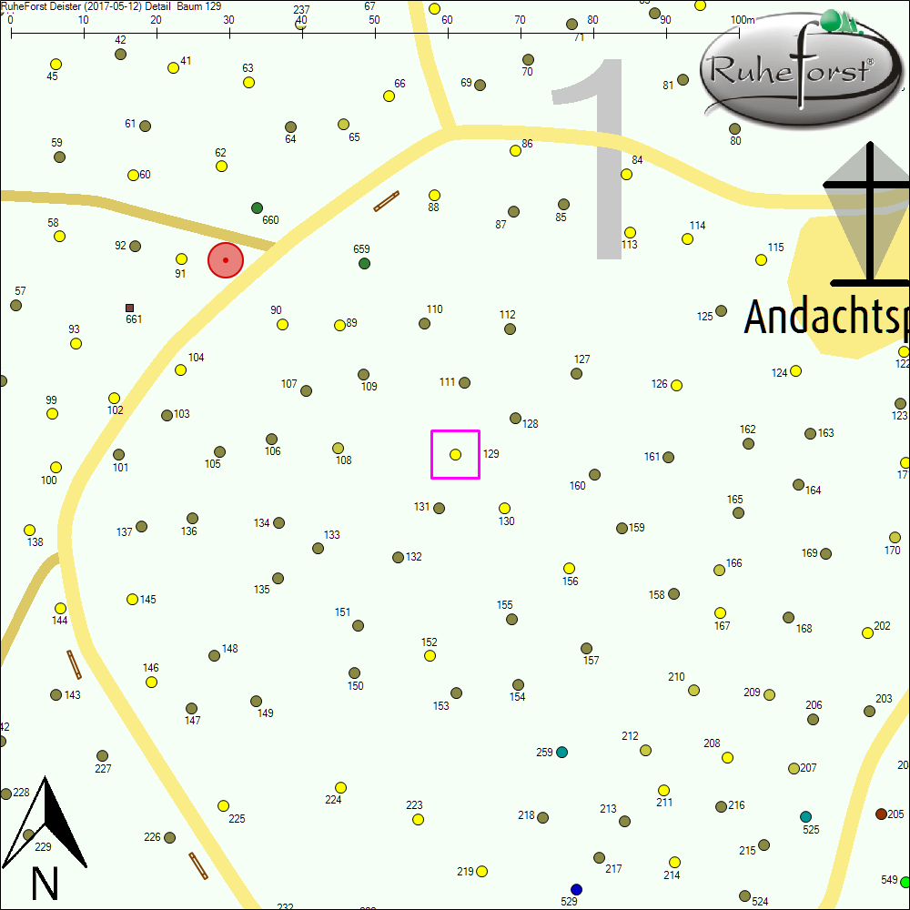 Detailkarte zu Baum 129