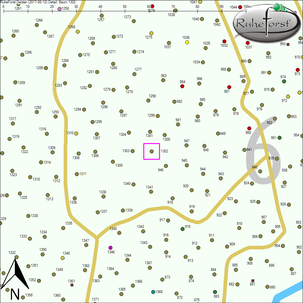 Detailkarte zu Baum 1302