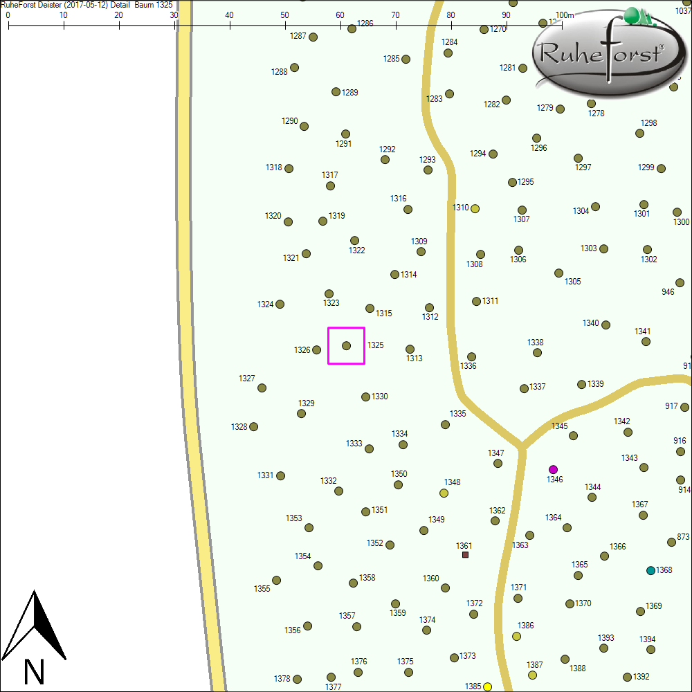 Detailkarte zu Baum 1325
