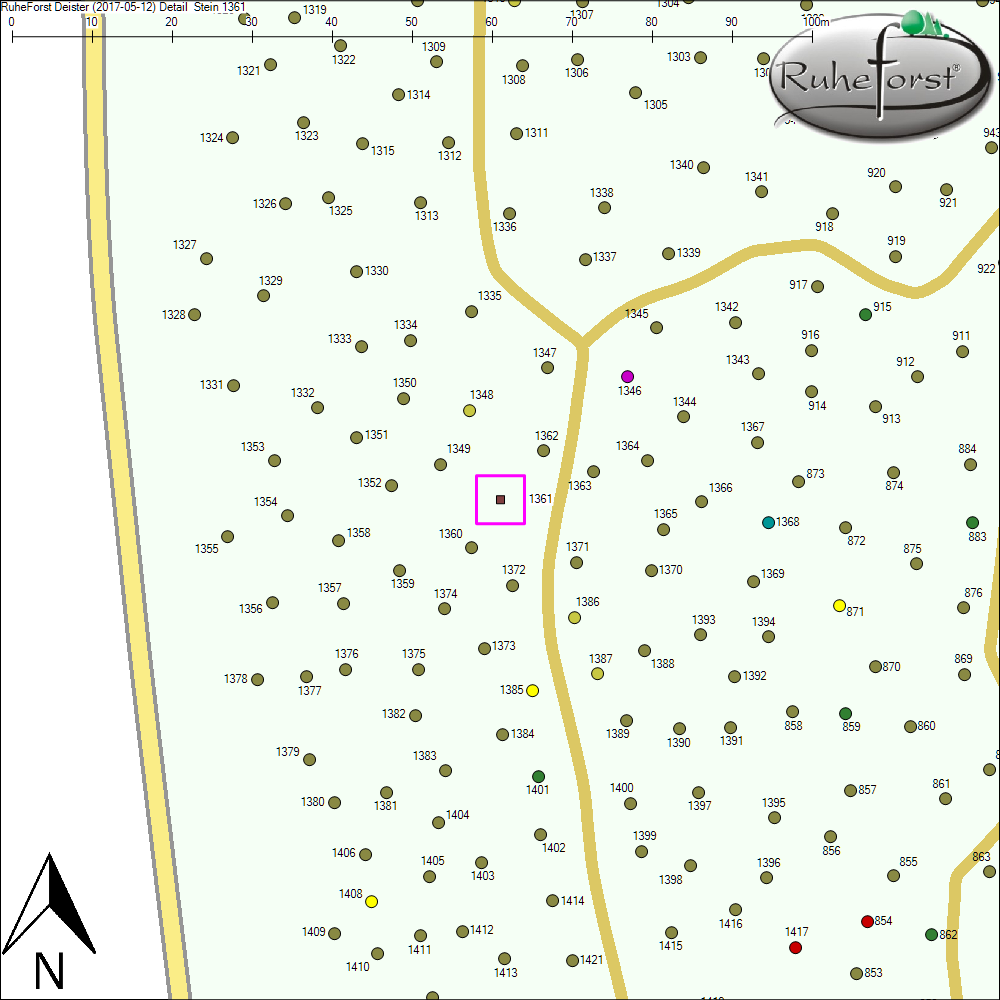 Detailkarte zu Stein 1361