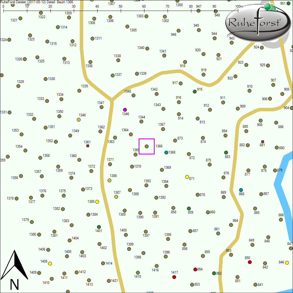 Detailkarte zu Baum 1366