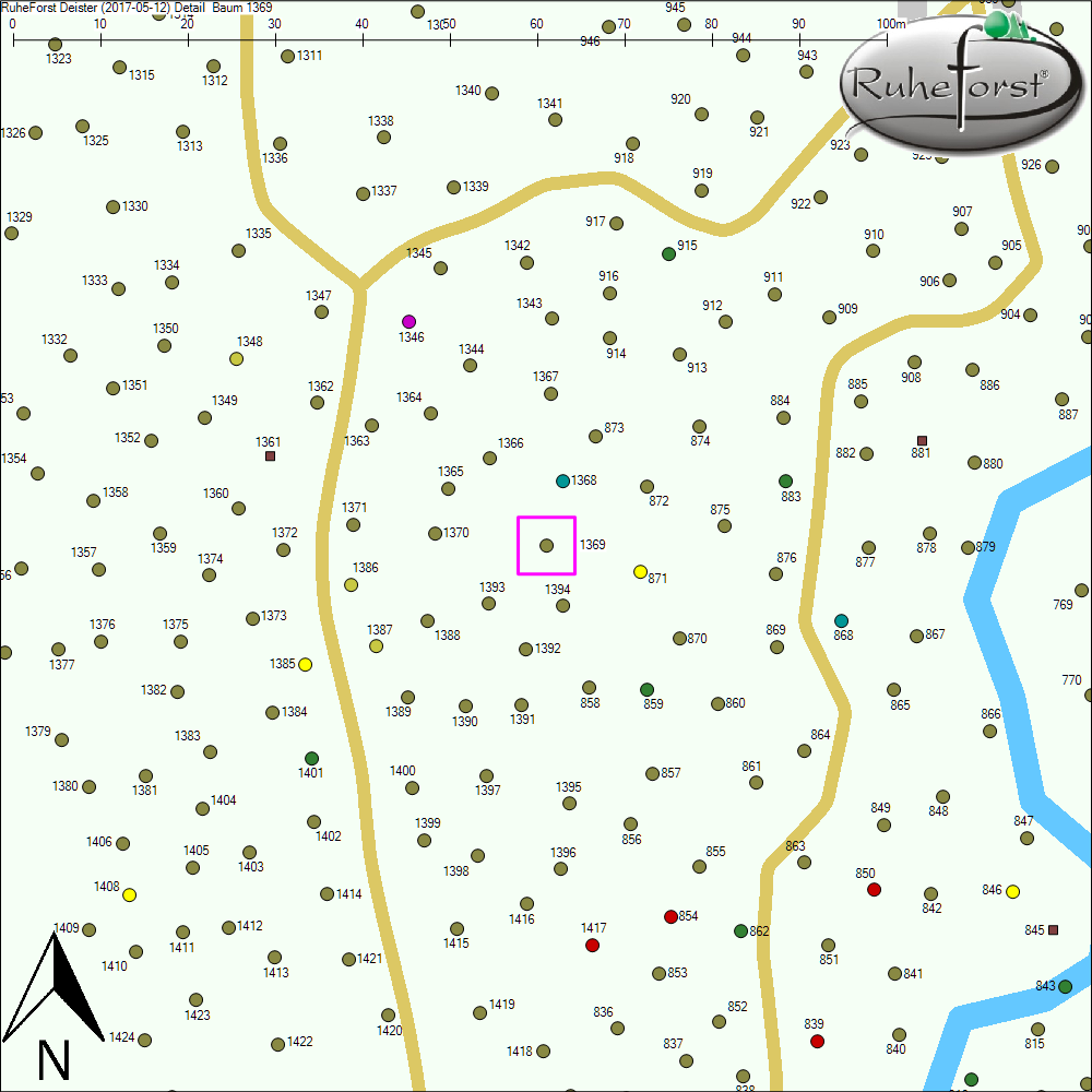 Detailkarte zu Baum 1369