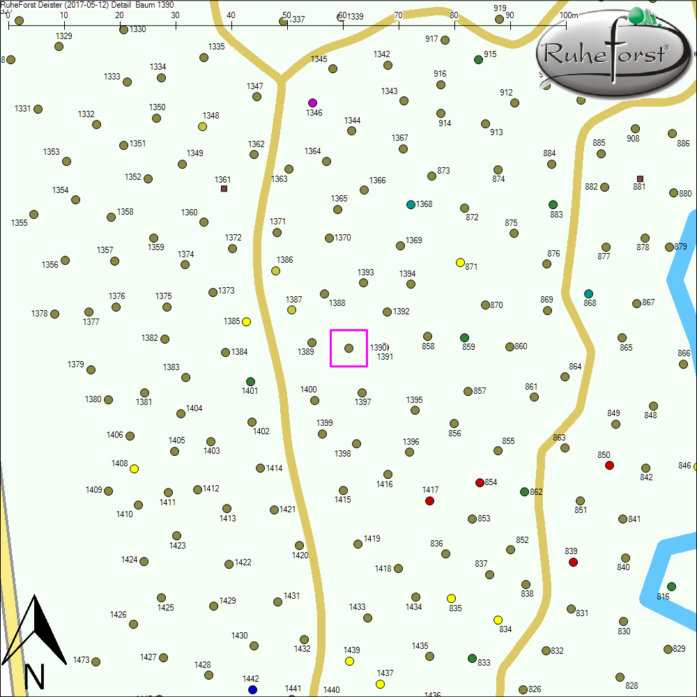 Detailkarte zu Baum 1390