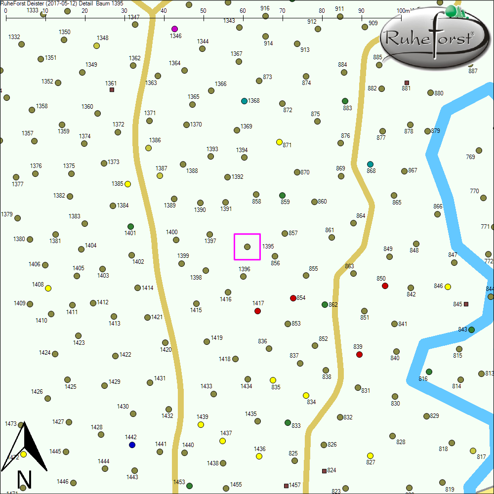 Detailkarte zu Baum 1395