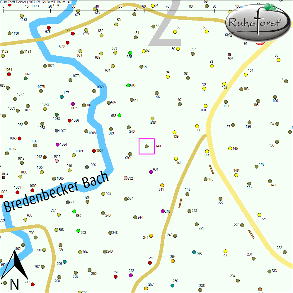 Detailkarte zu Baum 140
