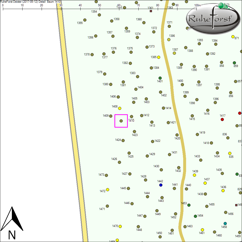 Detailkarte zu Baum 1410