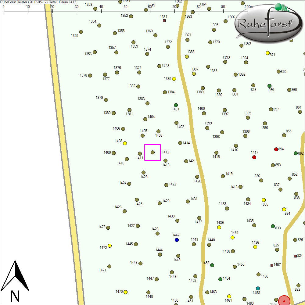Detailkarte zu Baum 1412