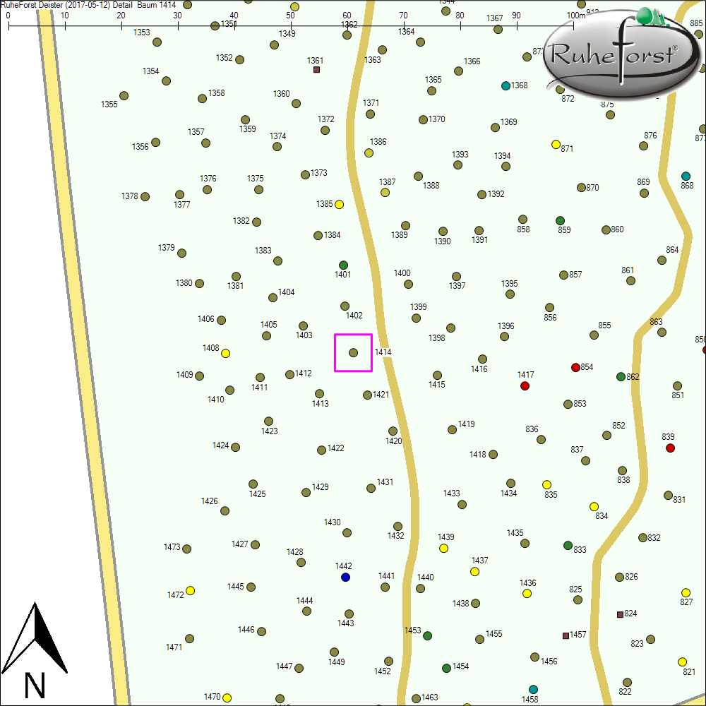 Detailkarte zu Baum 1414