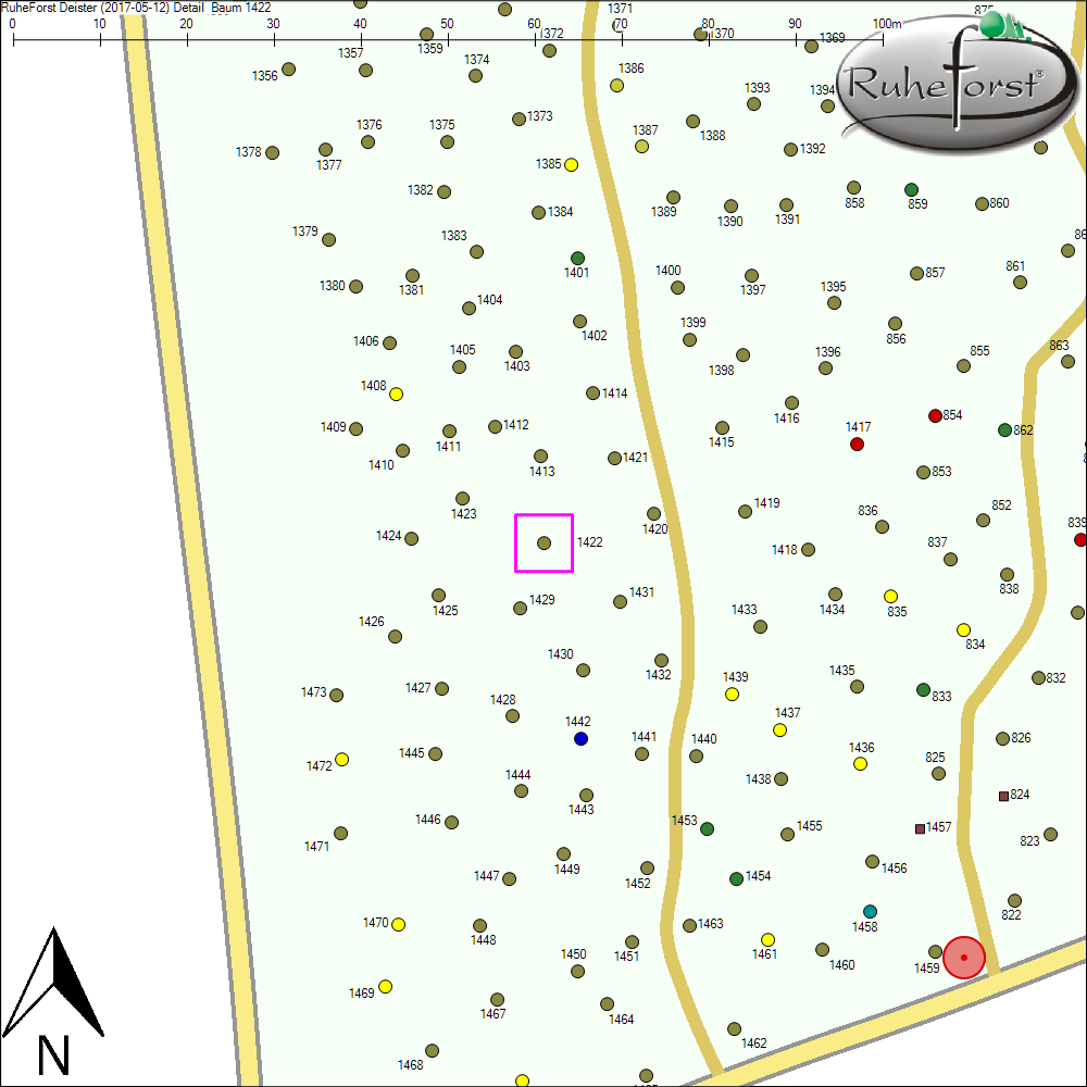 Detailkarte zu Baum 1422