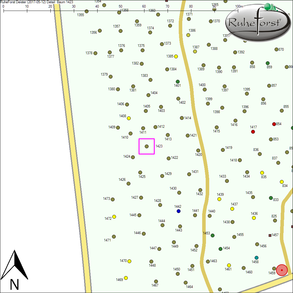 Detailkarte zu Baum 1423