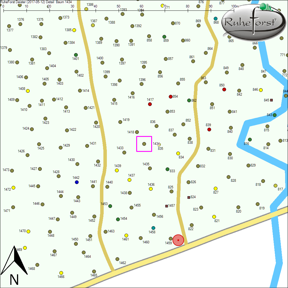 Detailkarte zu Baum 1434