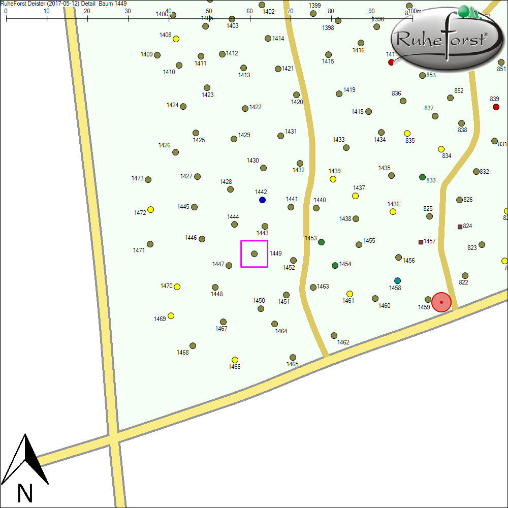 Detailkarte zu Baum 1449
