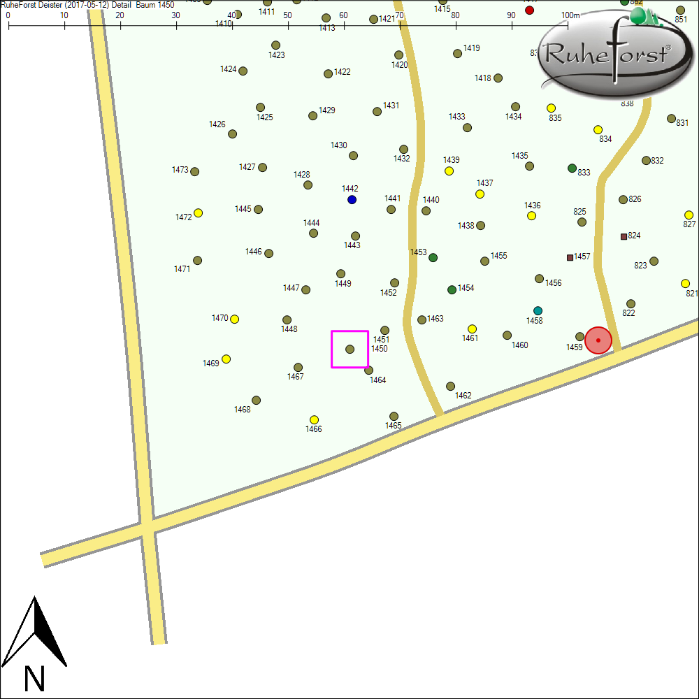Detailkarte zu Baum 1450