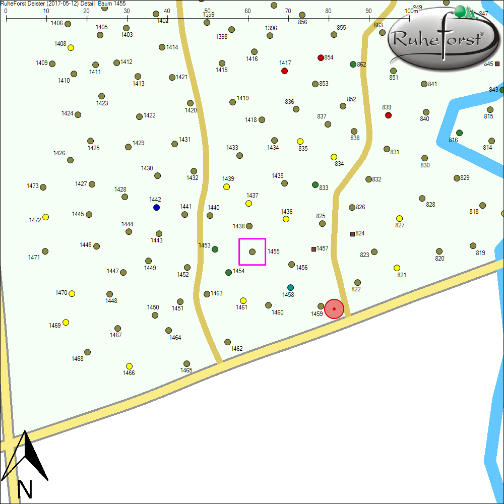 Detailkarte zu Baum 1455