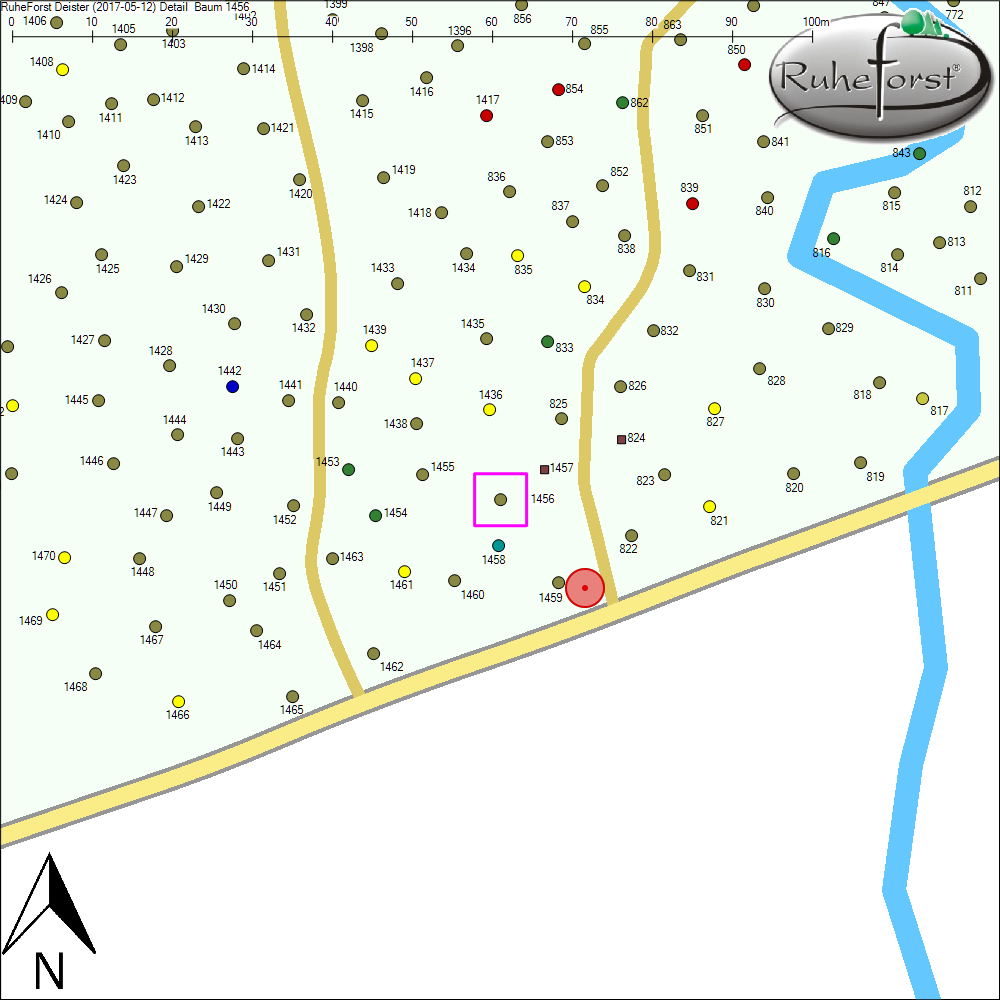 Detailkarte zu Baum 1456