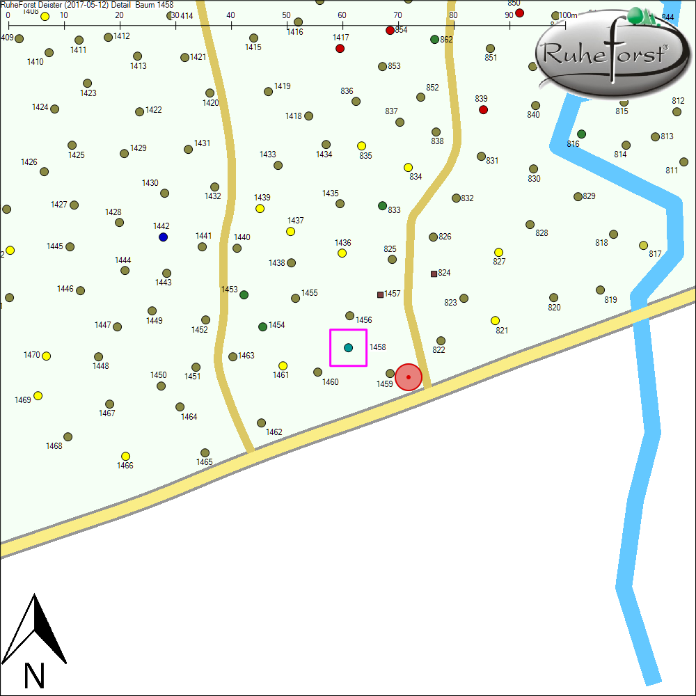 Detailkarte zu Baum 1458