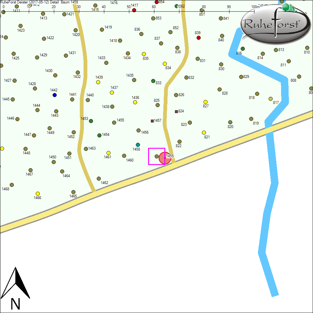 Detailkarte zu Baum 1459