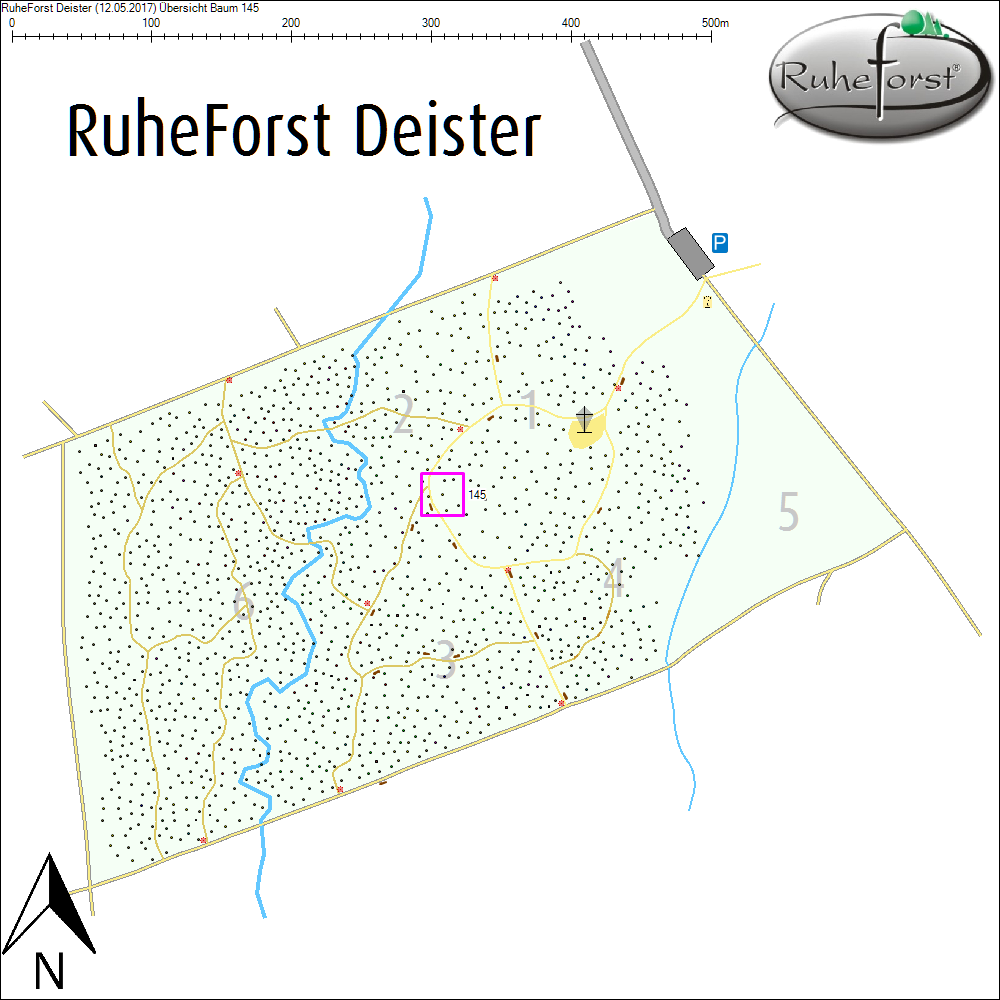&Uuml;bersichtskarte zu Baum 145