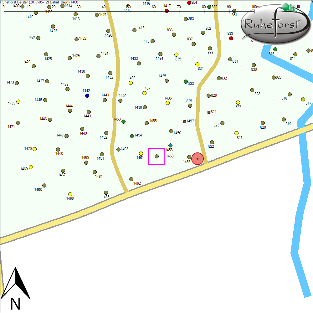Detailkarte zu Baum 1460