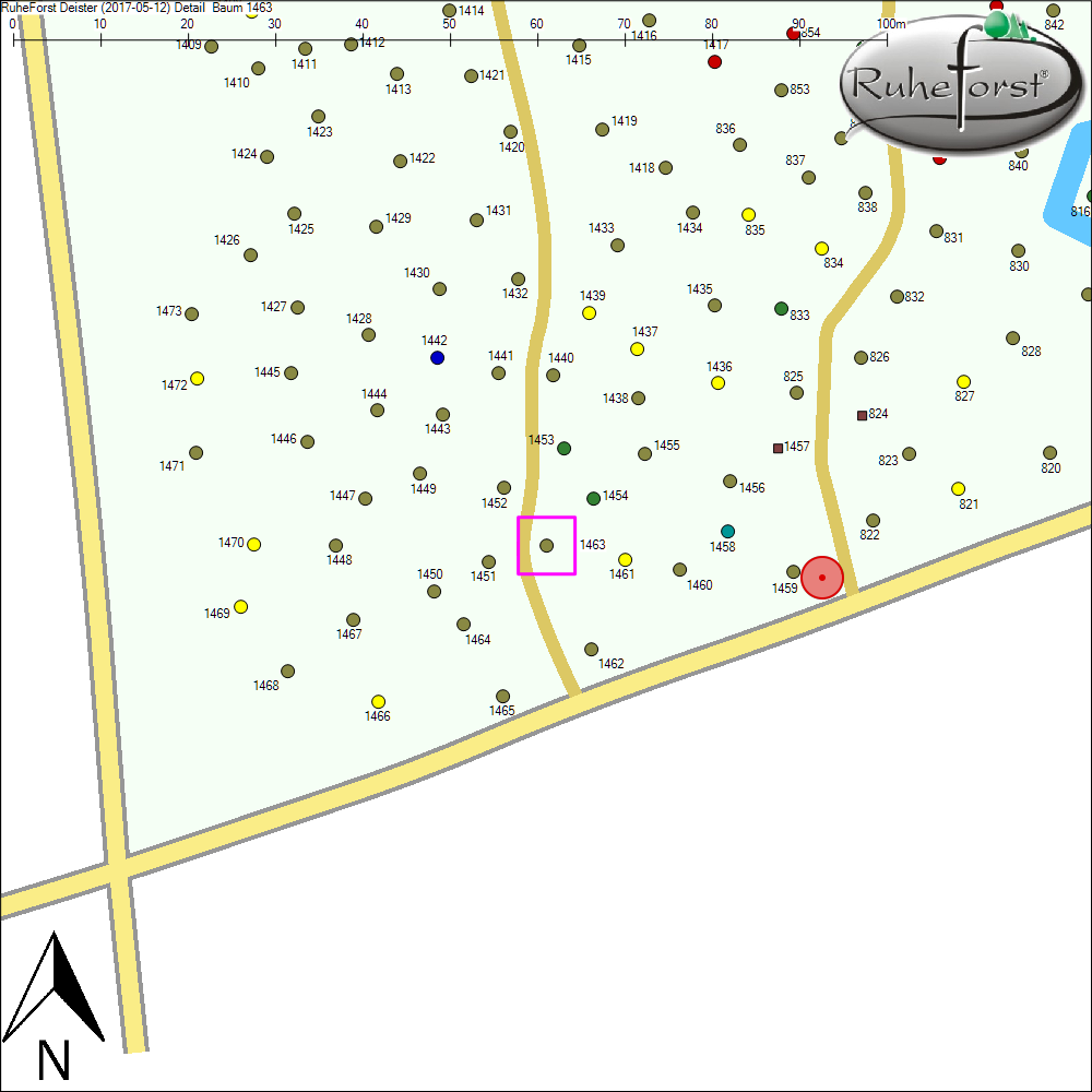 Detailkarte zu Baum 1463