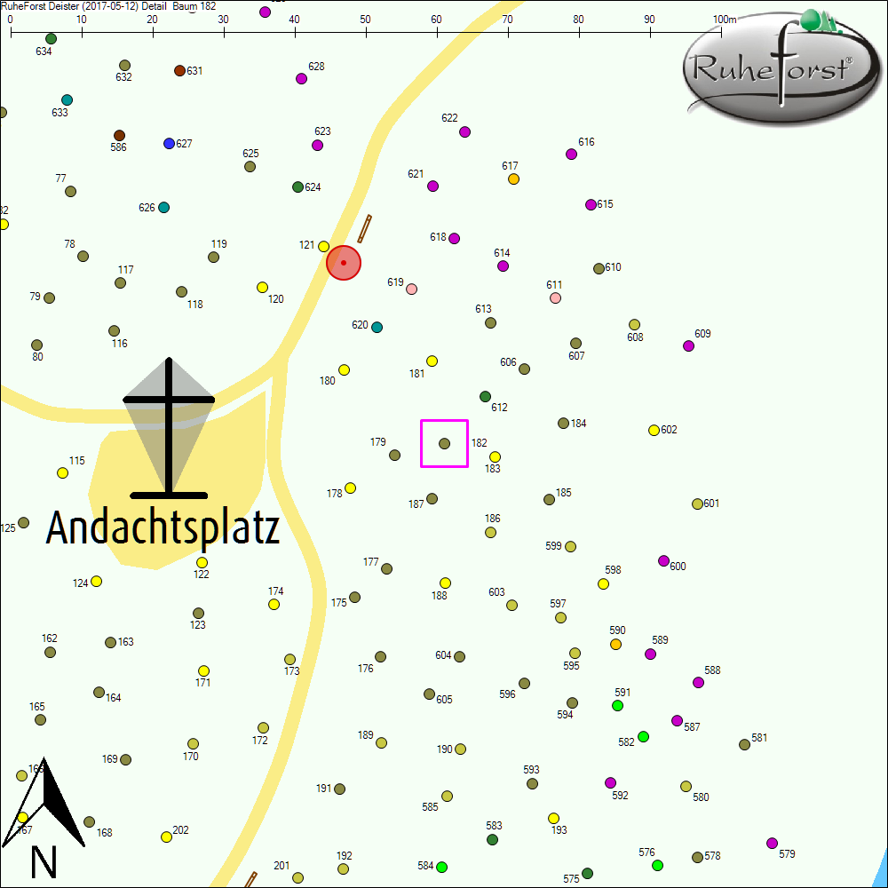 Detailkarte zu Baum 182
