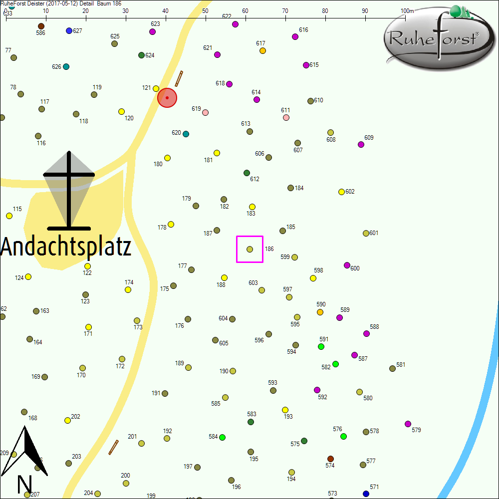 Detailkarte zu Baum 186